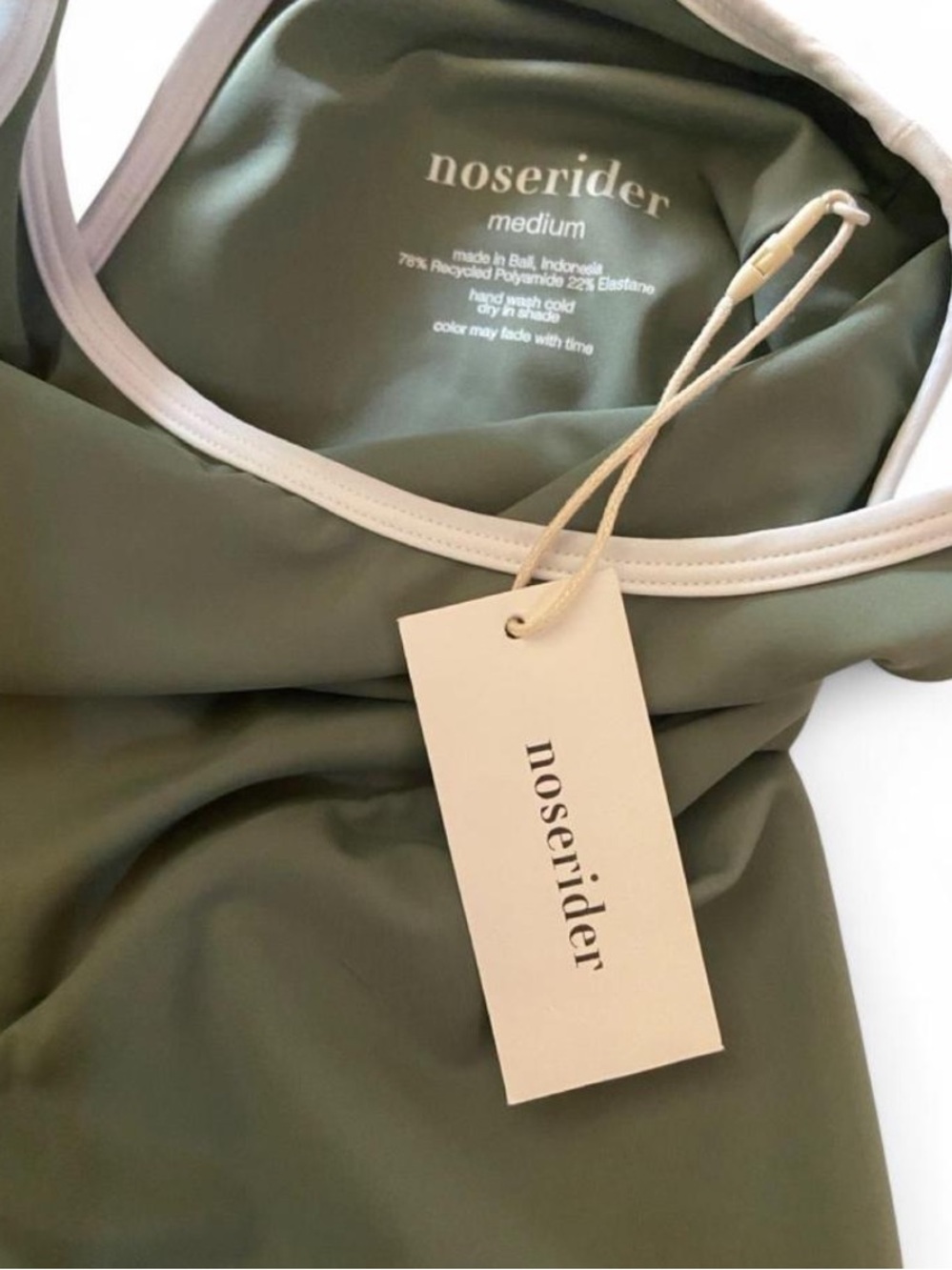 Noserider Retro Surf Suit in Sage Green NWT - Picture 7 of 8